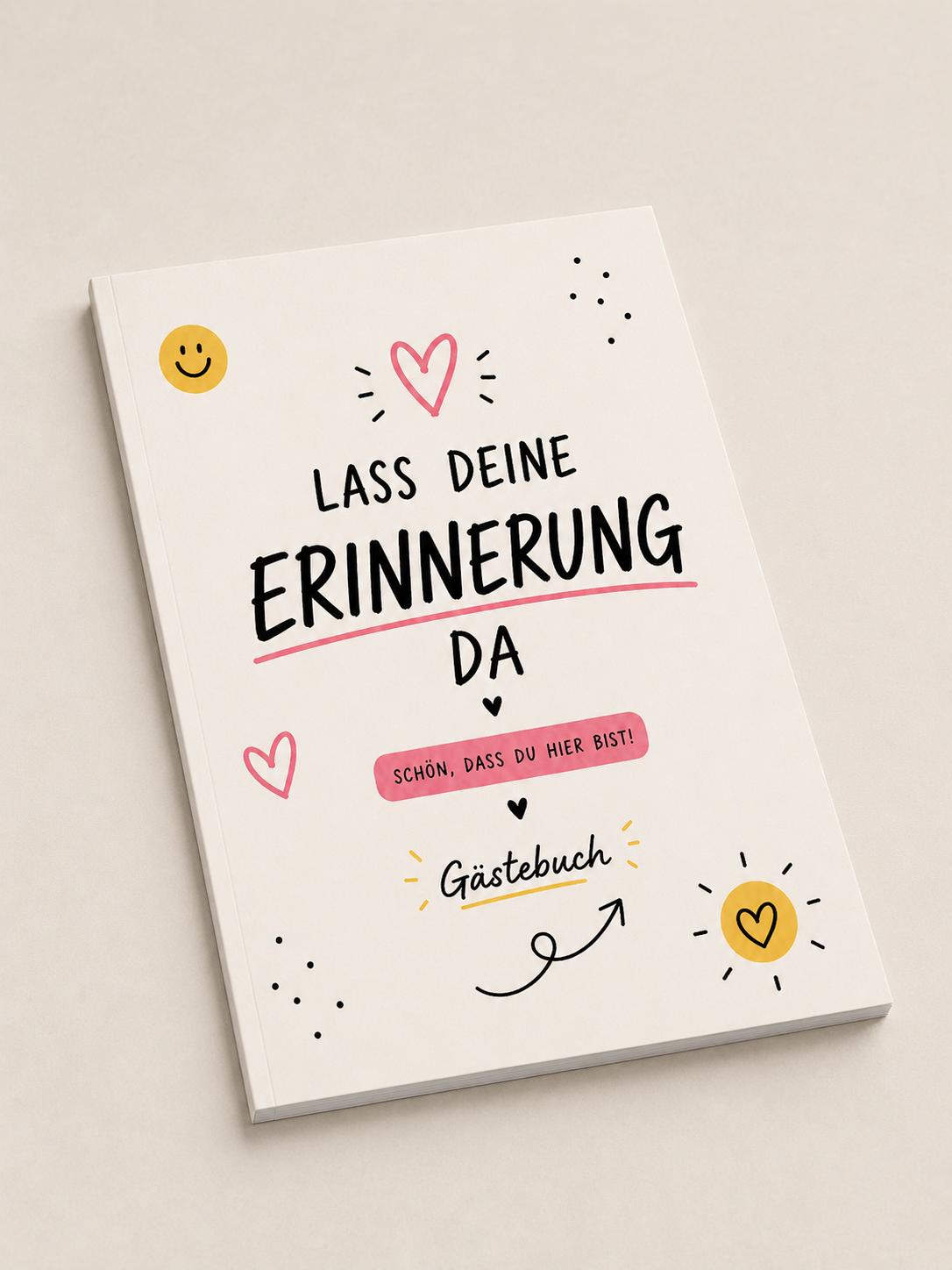 Lass deine Erinnerung da – Gästebuch für echte Momente
